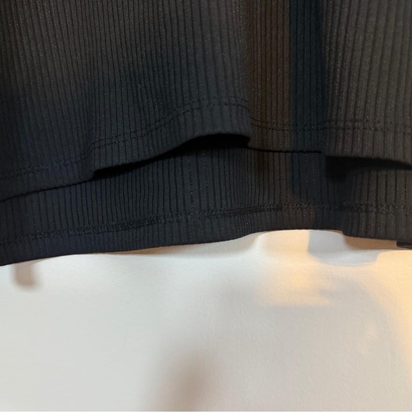 F&F Ribbed Long Sleeve Black Top – Size S - Picture 6 of 8